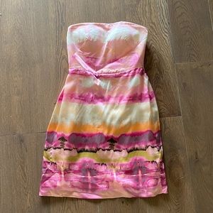 Banana Republic 100% Silk Strapless Dress​